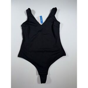 Cupshe Women's Bodysuit‎ Summer Sleeveless Black Medium Size